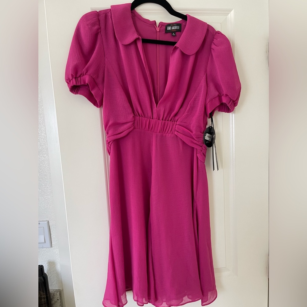 Karl Lagerfeld for Macys pink dress